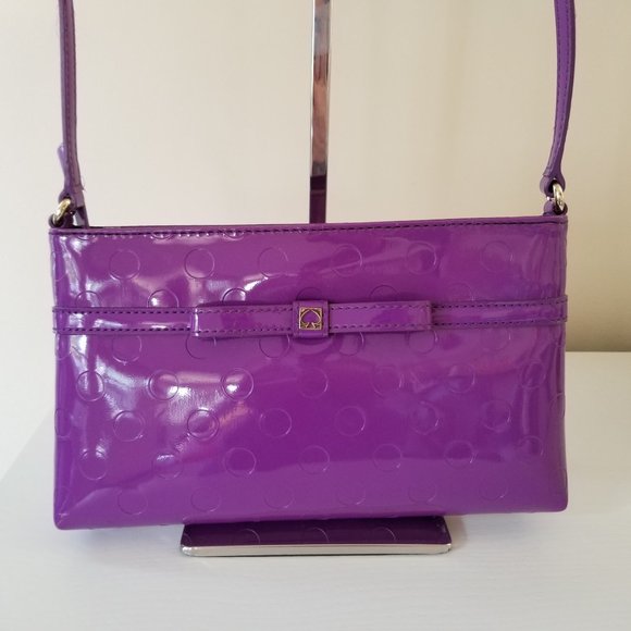 kate spade Handbags - Kate Spade Camellia Street Amy Patent Leather Crossbody Bag Purple
